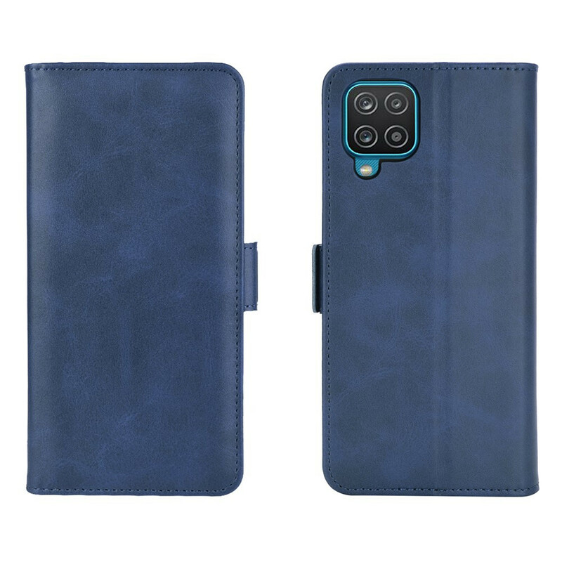 Housse Samsung Galaxy A12 Rabat Double Housse Samsung Galaxy A12 Rabat Double