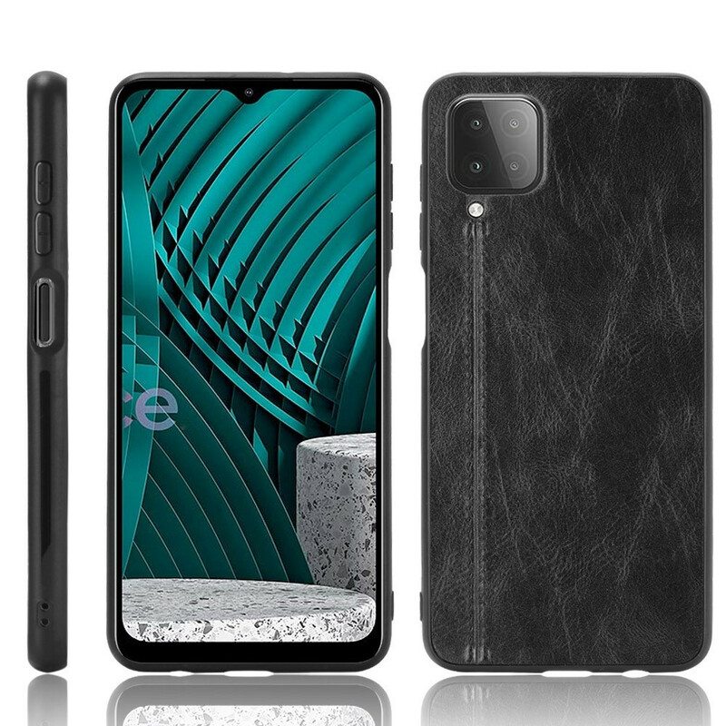 Coque Samsung Galaxy A12 Effet Cuir Couture Coque Samsung Galaxy A12 Effet Cuir Couture