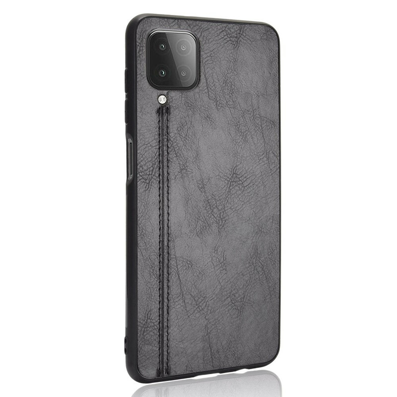 Coque Samsung Galaxy A12 Effet Cuir Couture Coque Samsung Galaxy A12 Effet Cuir Couture