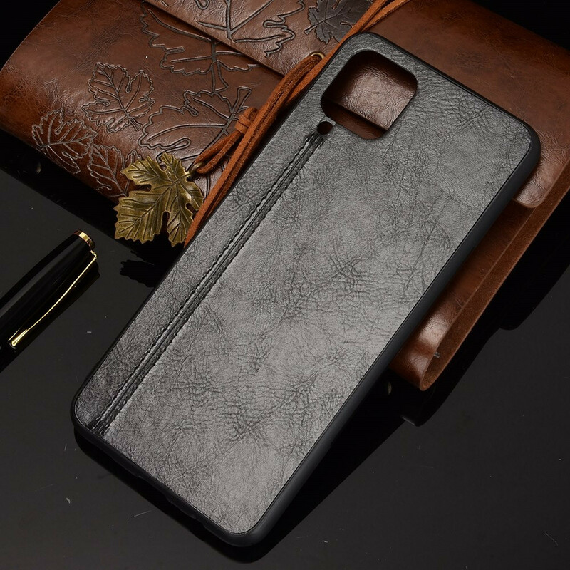 Coque Samsung Galaxy A12 Effet Cuir Couture Coque Samsung Galaxy A12 Effet Cuir Couture