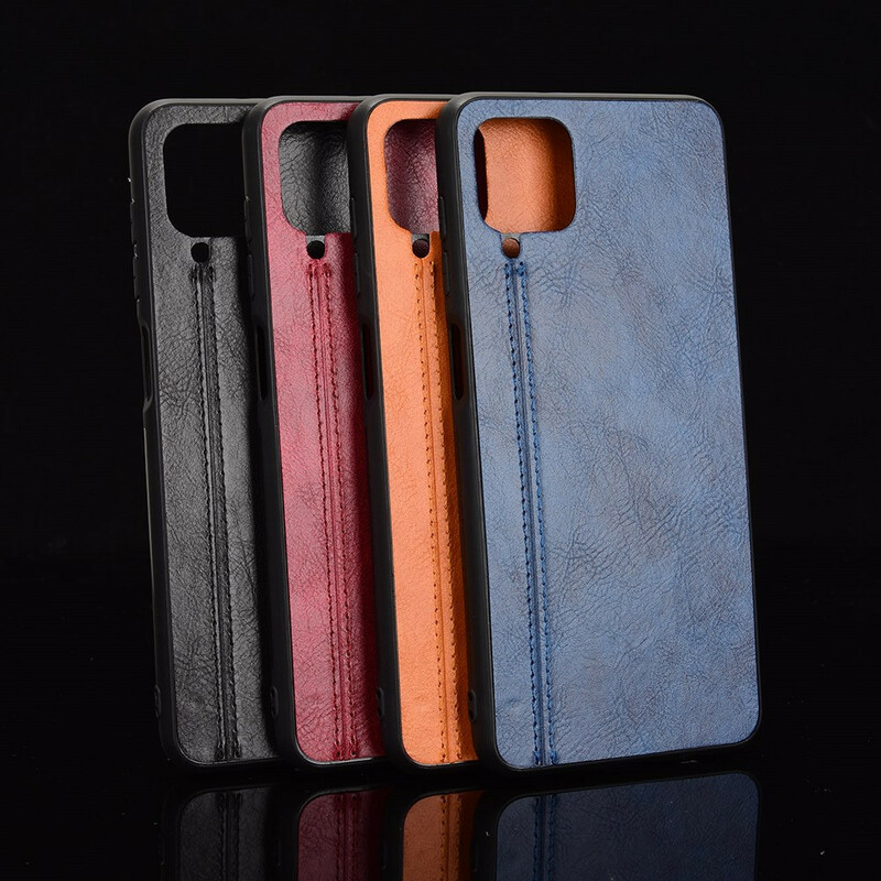 Coque Samsung Galaxy A12 Effet Cuir Couture Coque Samsung Galaxy A12 Effet Cuir Couture