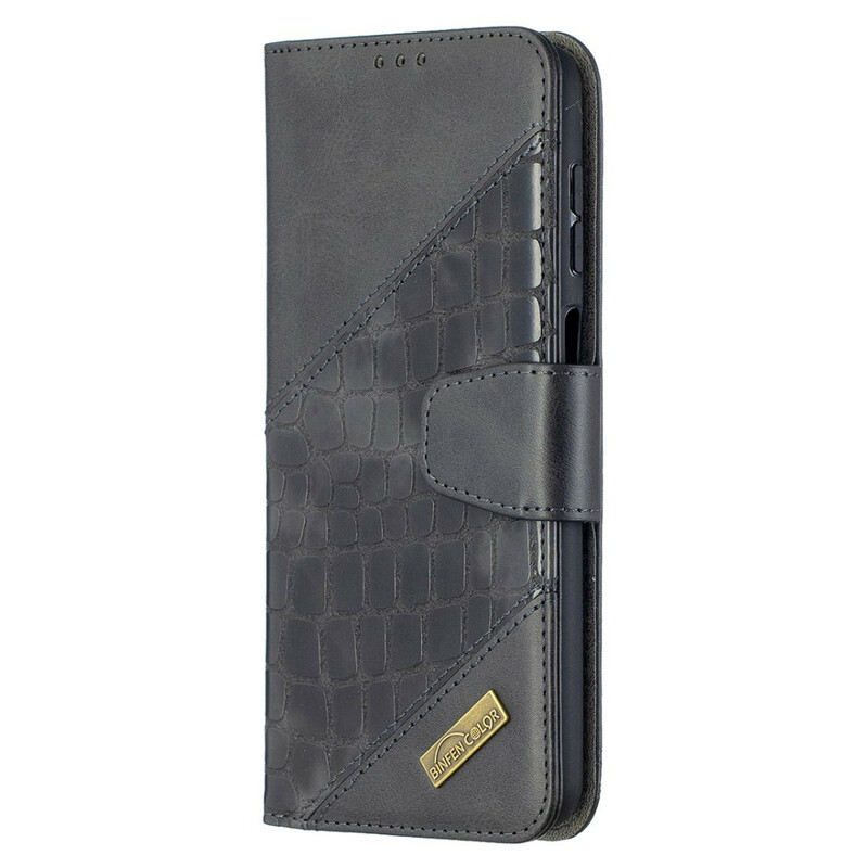 Housse Samsung Galaxy A12 Effet Peau de Crocodile Classique Housse Samsung Galaxy A12 Effet Peau de Crocodile Classique