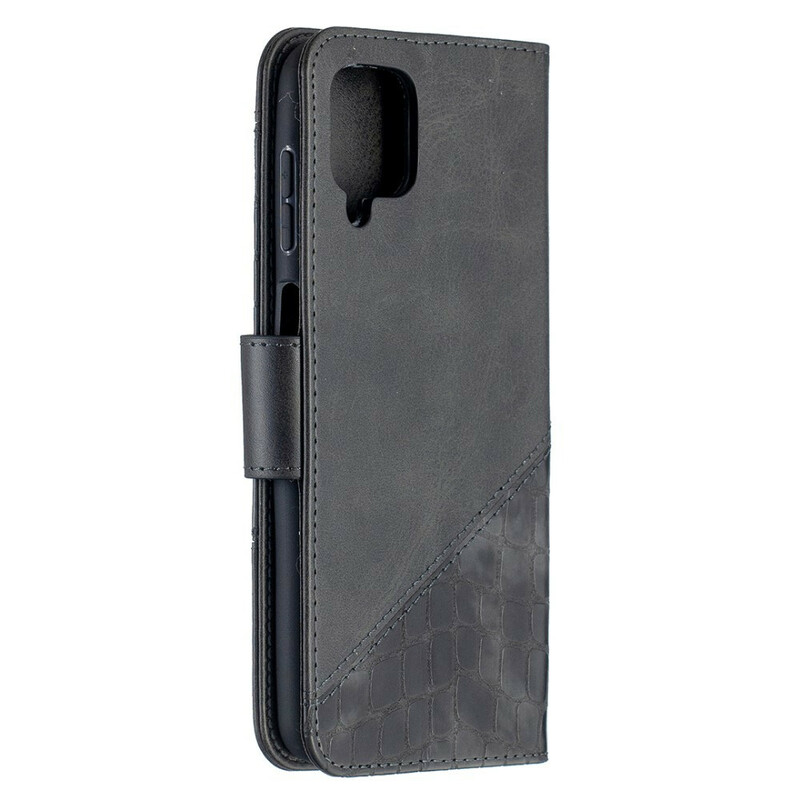 Housse Samsung Galaxy A12 Effet Peau de Crocodile Classique Housse Samsung Galaxy A12 Effet Peau de Crocodile Classique