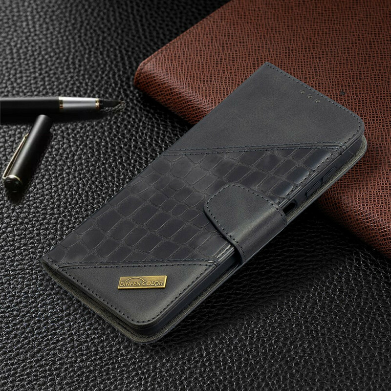 Housse Samsung Galaxy A12 Effet Peau de Crocodile Classique Housse Samsung Galaxy A12 Effet Peau de Crocodile Classique