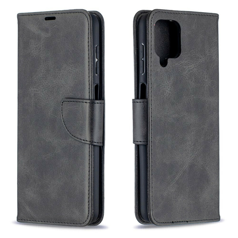 Housse Samsung Galaxy A12 Lisse Rabat Oblique Housse Samsung Galaxy A12 Lisse Rabat Oblique