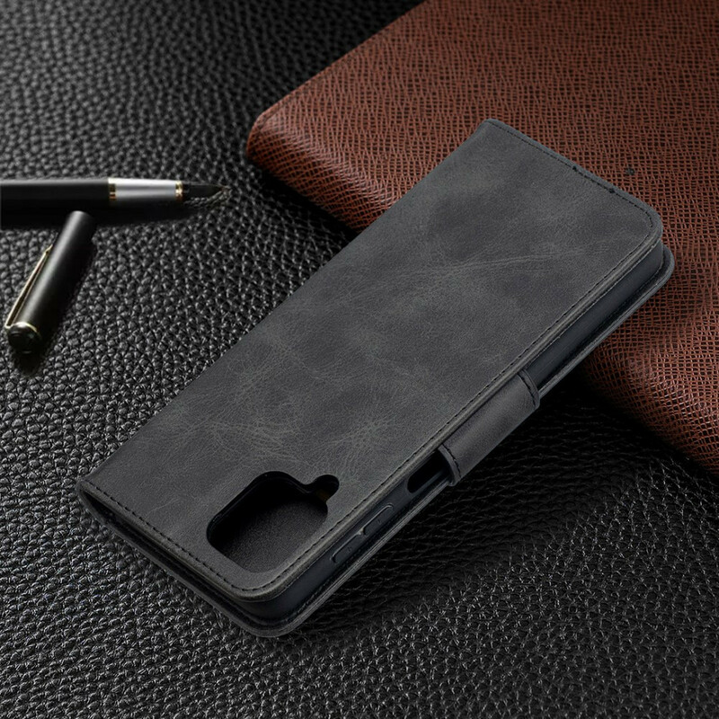 Housse Samsung Galaxy A12 Lisse Rabat Oblique Housse Samsung Galaxy A12 Lisse Rabat Oblique