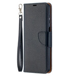 Housse Samsung Galaxy A12 Litchi Rabat Oblique Housse Samsung Galaxy A12 Litchi Rabat Oblique
