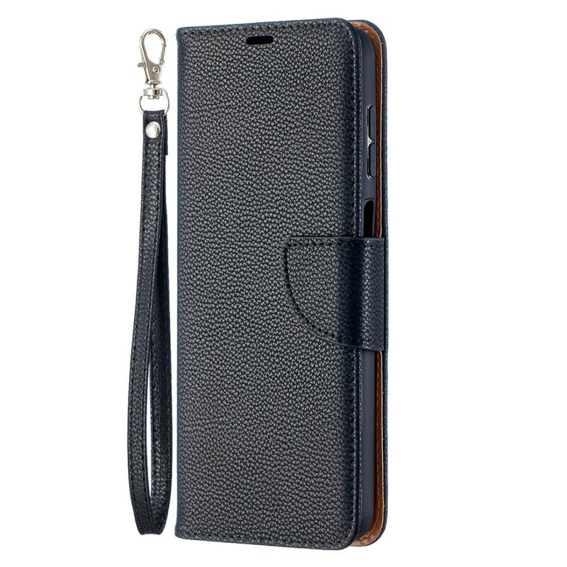 Housse Samsung Galaxy A12 Litchi Rabat Oblique Housse Samsung Galaxy A12 Litchi Rabat Oblique
