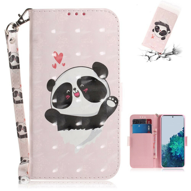Housse Samsung Galaxy S21 5G Panda à Lanière Housse Samsung Galaxy S21 5G Panda à Lanière
