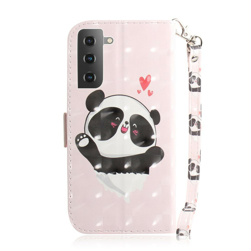 Housse Samsung Galaxy S21 5G Panda à Lanière