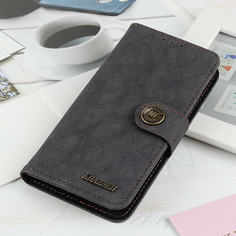 Housse Samsung Galaxy A02s Simili Cuir Fendu Rétro KHAZNEH Housse Samsung Galaxy A02s Simili Cuir Fendu Rétro KHAZNEH