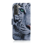Housse Samsung Galaxy S21 5G Face de Tigre
