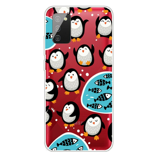 Coque Samsung Galaxy A02s Pingouins et Poissons