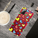 Coque Samsung Galaxy A02s Coeurs Multicolores Coque Samsung Galaxy A02s Coeurs Multicolores