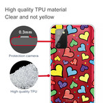 Coque Samsung Galaxy A02s Coeurs Multicolores Coque Samsung Galaxy A02s Coeurs Multicolores