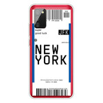 Coque Samsung Galaxy A02s Boarding Pass to New York Coque Samsung Galaxy A02s Boarding Pass to New York