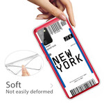 Coque Samsung Galaxy A02s Boarding Pass to New York Coque Samsung Galaxy A02s Boarding Pass to New York