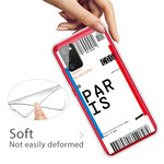 Coque Samsung Galaxy A02s Boarding Pass to Paris Coque Samsung Galaxy A02s Boarding Pass to Paris