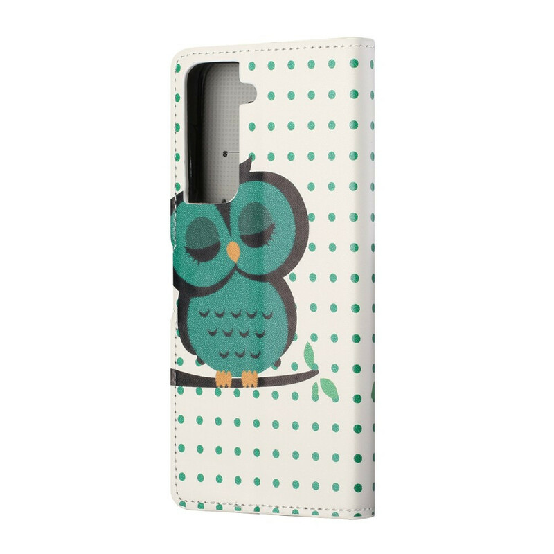 Housse Samsung Galaxy S21 5G Hibou Endormi Housse Samsung Galaxy S21 5G Hibou Endormi