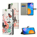 Housse Samsung Galaxy S21 5G Papillons et Fleurs