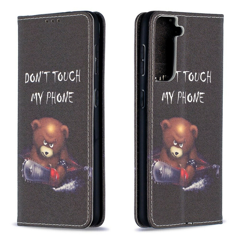 Flip Cover Samsung Galaxy S21 5G Ours Dangereux Flip Cover Samsung Galaxy S21 5G Ours Dangereux