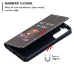 Flip Cover Samsung Galaxy S21 5G Ours Dangereux