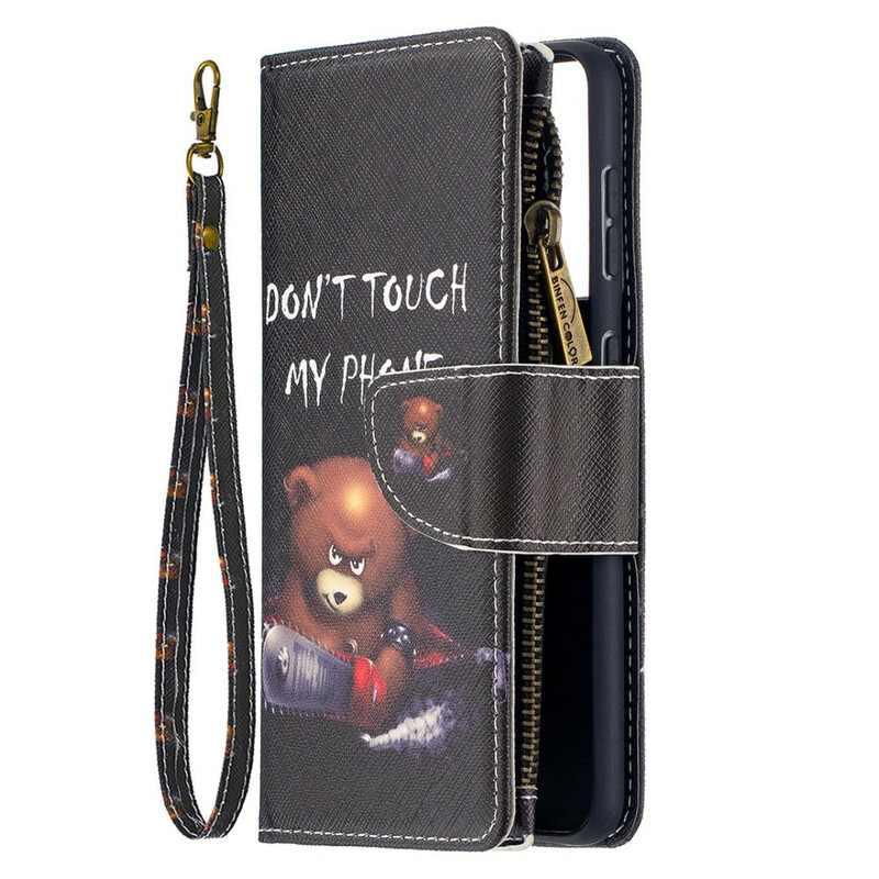 Housse Samsung Galaxy S21 5G Poche Zippée Ours Housse Samsung Galaxy S21 5G Poche Zippée Ours