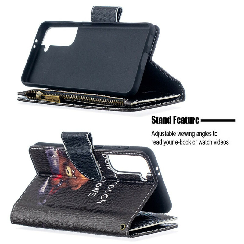 Housse Samsung Galaxy S21 5G Poche Zippée Ours Housse Samsung Galaxy S21 5G Poche Zippée Ours