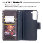 Housse Samsung Galaxy S21 5G Poche Zippée Ours Housse Samsung Galaxy S21 5G Poche Zippée Ours