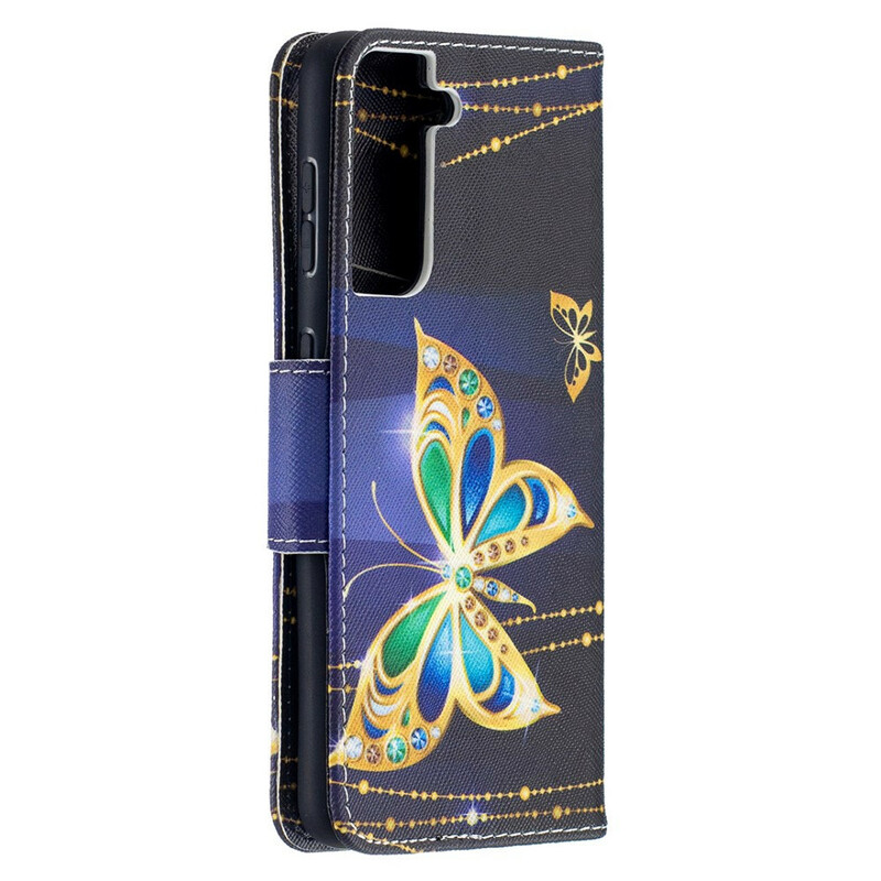 Housse Samsung Galaxy S221 5G Papillons Rois Housse Samsung Galaxy S221 5G Papillons Rois