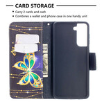 Housse Samsung Galaxy S221 5G Papillons Rois Housse Samsung Galaxy S221 5G Papillons Rois