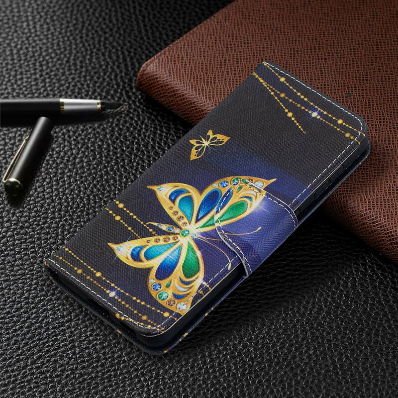 Housse Samsung Galaxy S221 5G Papillons Rois Housse Samsung Galaxy S221 5G Papillons Rois