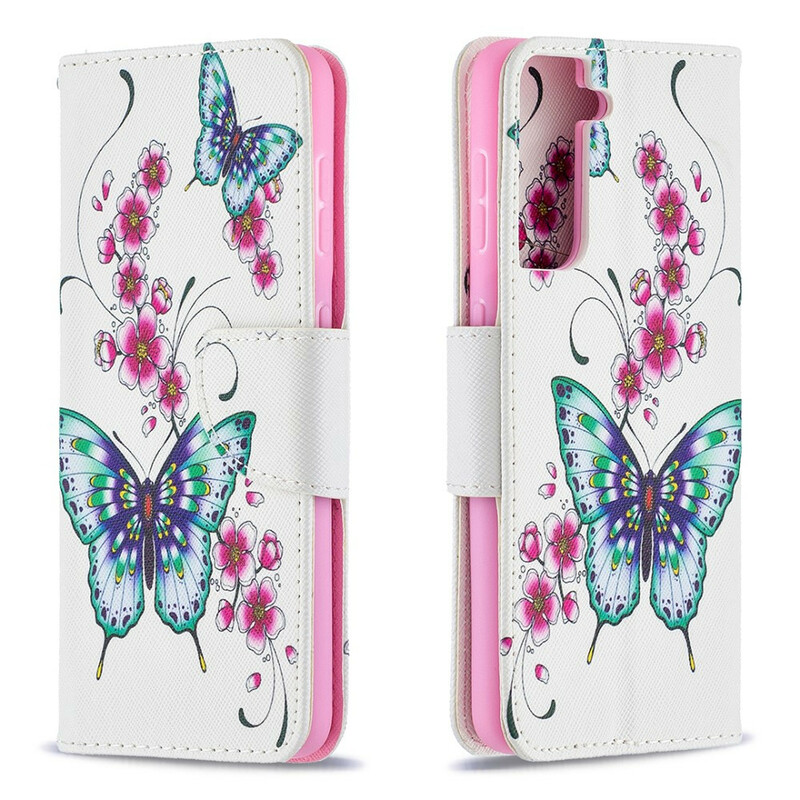 Housse Samsung Galaxy S21 5G Merveilleux Papillons Housse Samsung Galaxy S21 5G Merveilleux Papillons
