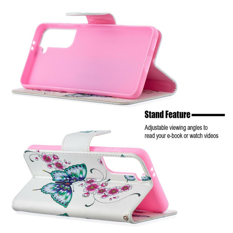 Housse Samsung Galaxy S21 5G Merveilleux Papillons Housse Samsung Galaxy S21 5G Merveilleux Papillons