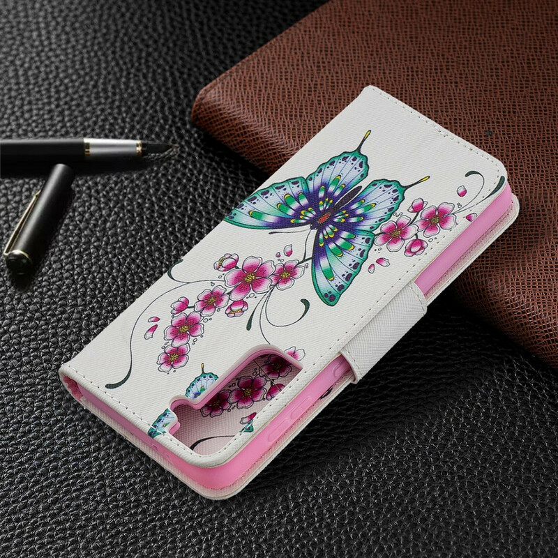 Housse Samsung Galaxy S21 5G Merveilleux Papillons Housse Samsung Galaxy S21 5G Merveilleux Papillons