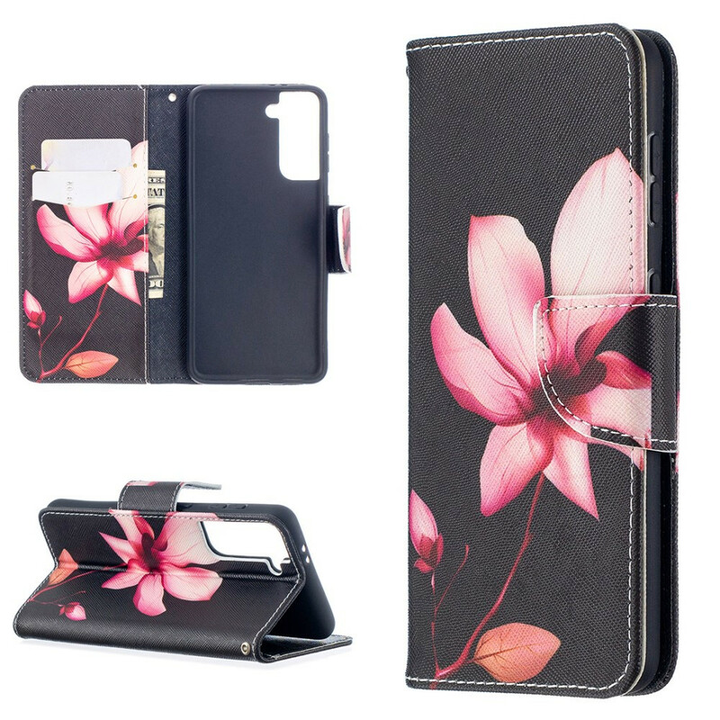 Housse Samsung Galaxy S21 5G Fleur Rose