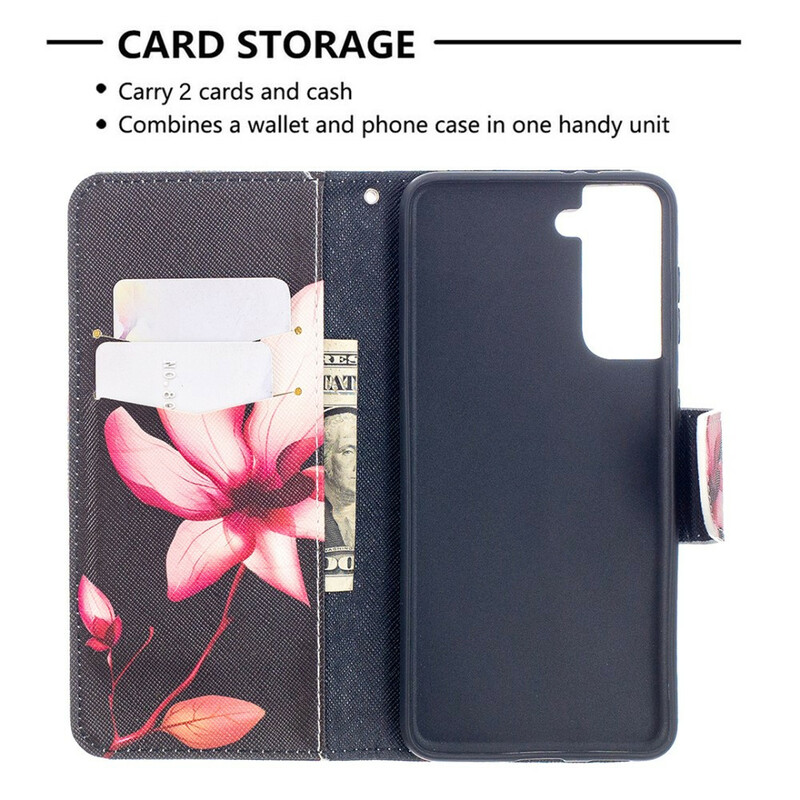 Housse Samsung Galaxy S21 5G Fleur Rose Housse Samsung Galaxy S21 5G Fleur Rose