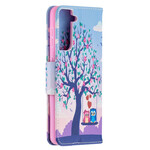 Housse Samsung Galaxy S21 5G Hiboux Sur La Balançoire Housse Samsung Galaxy S21 5G Hiboux Sur La Balançoire
