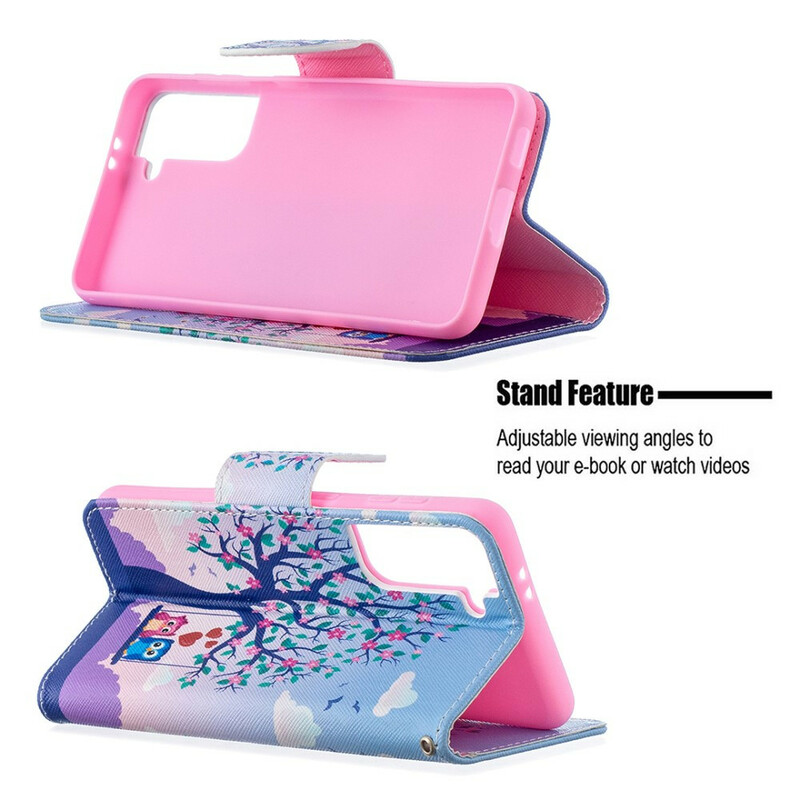 Housse Samsung Galaxy S21 5G Hiboux Sur La Balançoire Housse Samsung Galaxy S21 5G Hiboux Sur La Balançoire