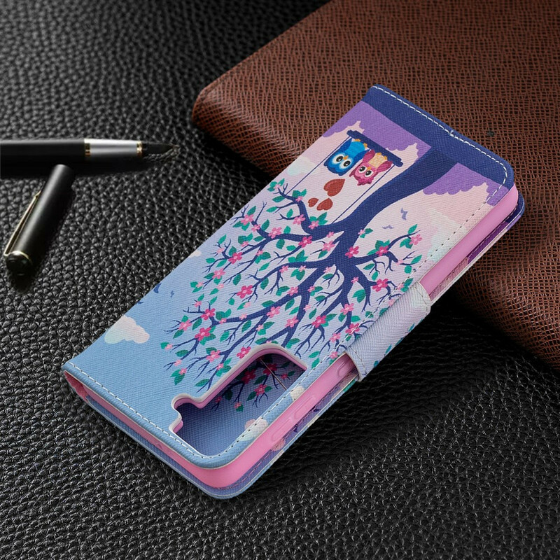 Housse Samsung Galaxy S21 5G Hiboux Sur La Balançoire Housse Samsung Galaxy S21 5G Hiboux Sur La Balançoire