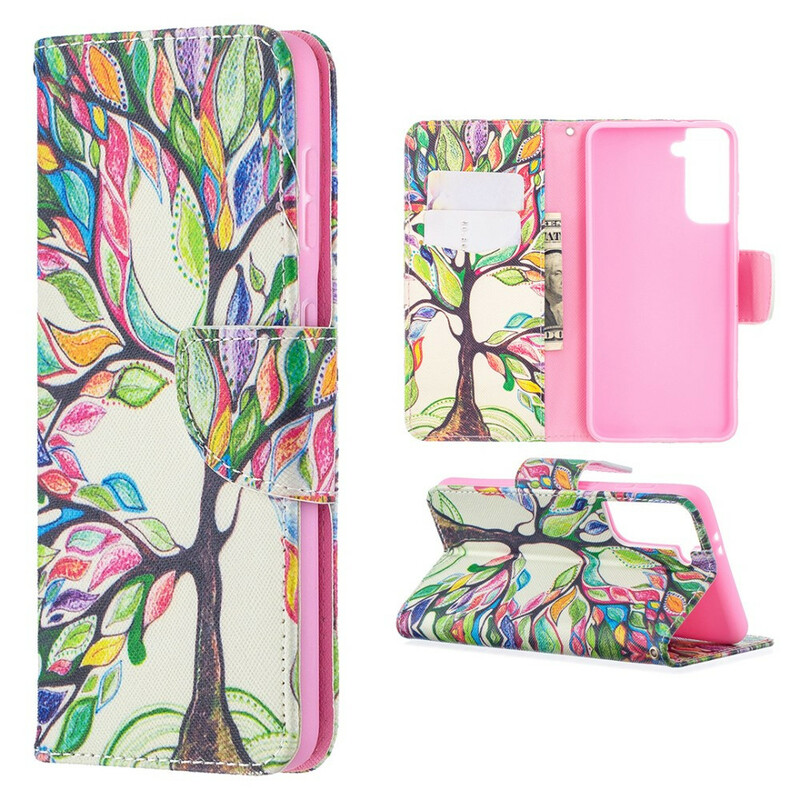 Housse Samsung Galaxy S21 5G Arbre Coloré Housse Samsung Galaxy S21 5G Arbre Coloré