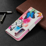 Housse Samsung Galaxy S21 5G Papillons et Fleurs Peints Housse Samsung Galaxy S21 5G Papillons et Fleurs Peints