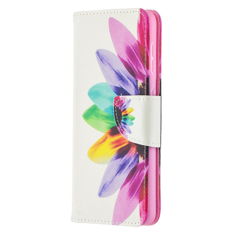 Housse Samsung Galaxy S21 5G Fleur Aquarelle