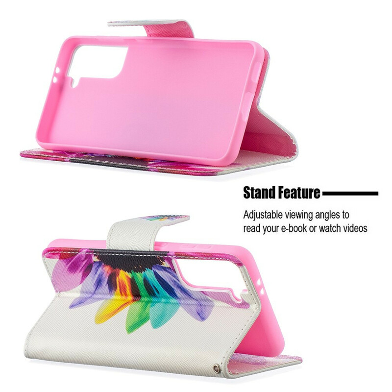 Housse Samsung Galaxy S21 5G Fleur Aquarelle Housse Samsung Galaxy S21 5G Fleur Aquarelle