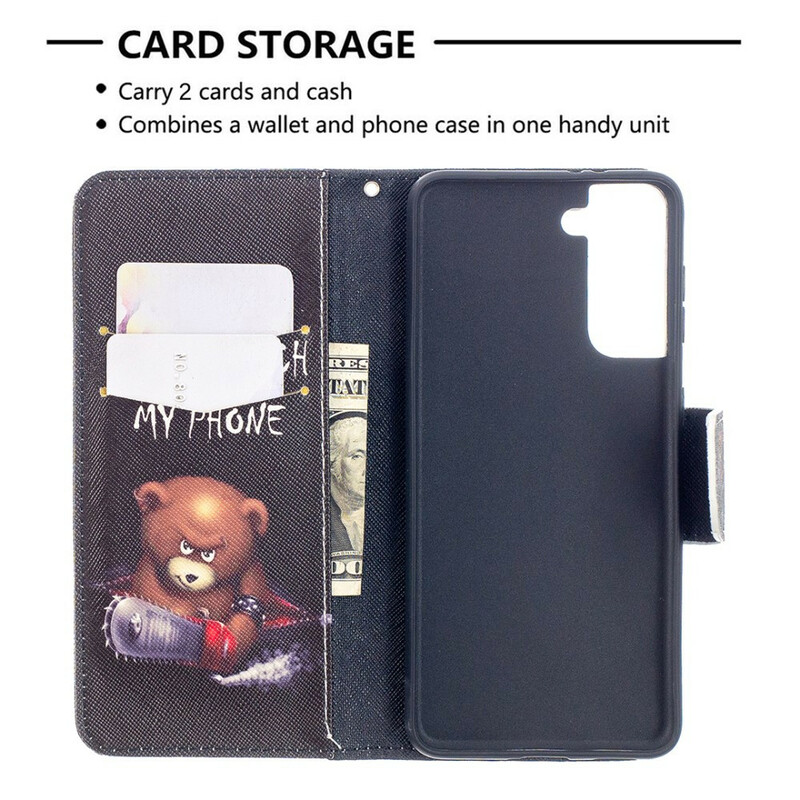 Housse Samsung Galaxy S21 5G Ours Dangereux Housse Samsung Galaxy S21 5G Ours Dangereux