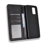 Flip Cover Samsung Galaxy A02s Effet Cuir Vintage Stylisé Flip Cover Samsung Galaxy A02s Effet Cuir Vintage Stylisé