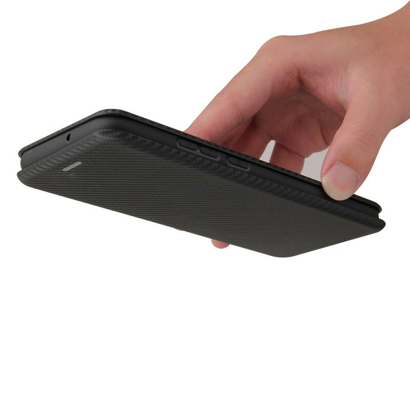 Flip Cover Samsung Galaxy A02s Fibre Carbone Flip Cover Samsung Galaxy A02s Fibre Carbone