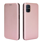 Flip Cover Samsung Galaxy M51 Fibre Carbone