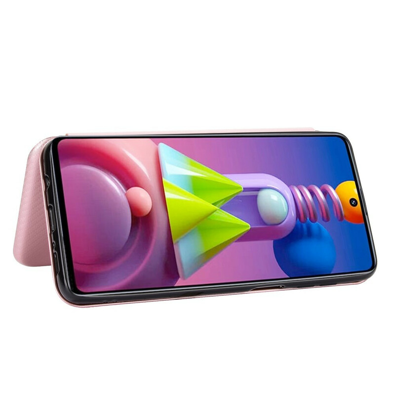 Flip Cover Samsung Galaxy M51 Fibre Carbone Flip Cover Samsung Galaxy M51 Fibre Carbone