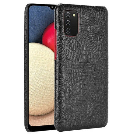 Coque Samsung Galaxy A02s Effet Peau de Crocodile